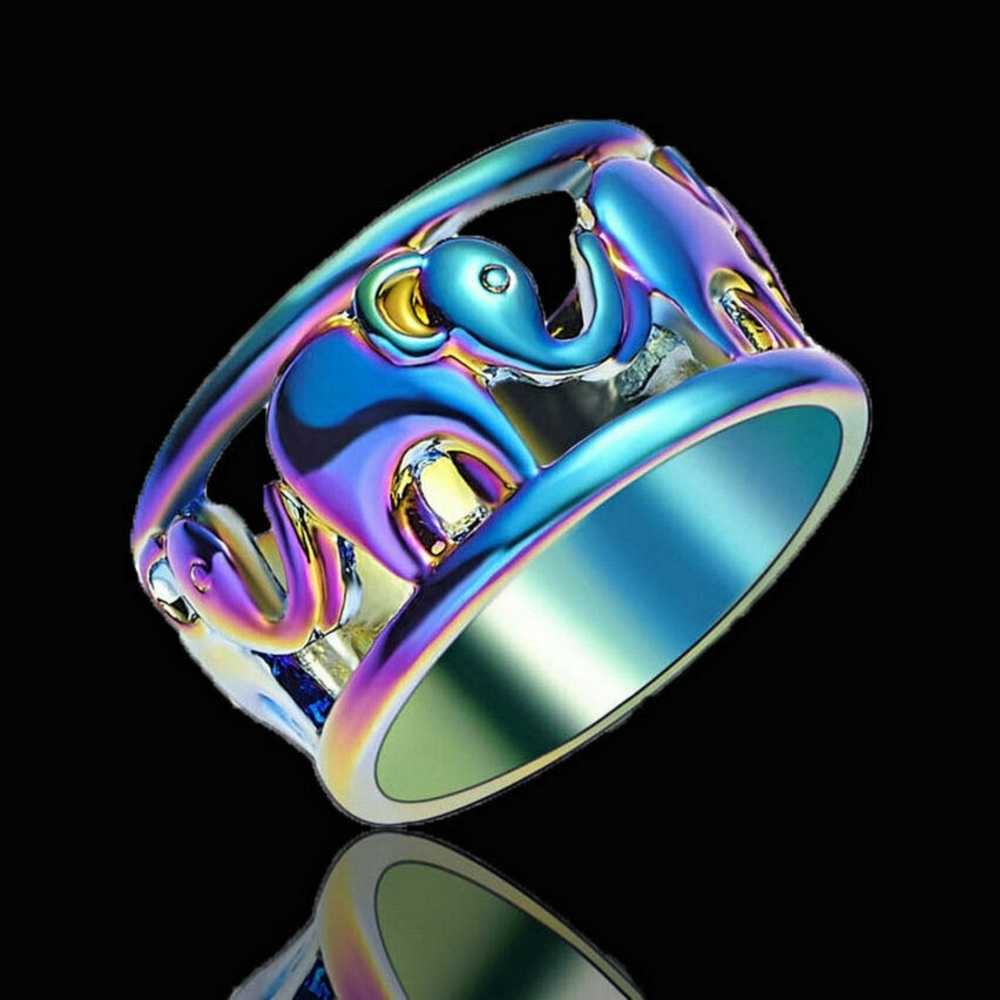 BRAND NEW 18KTRGF ELEPHANT RING - Picture 3 of 8